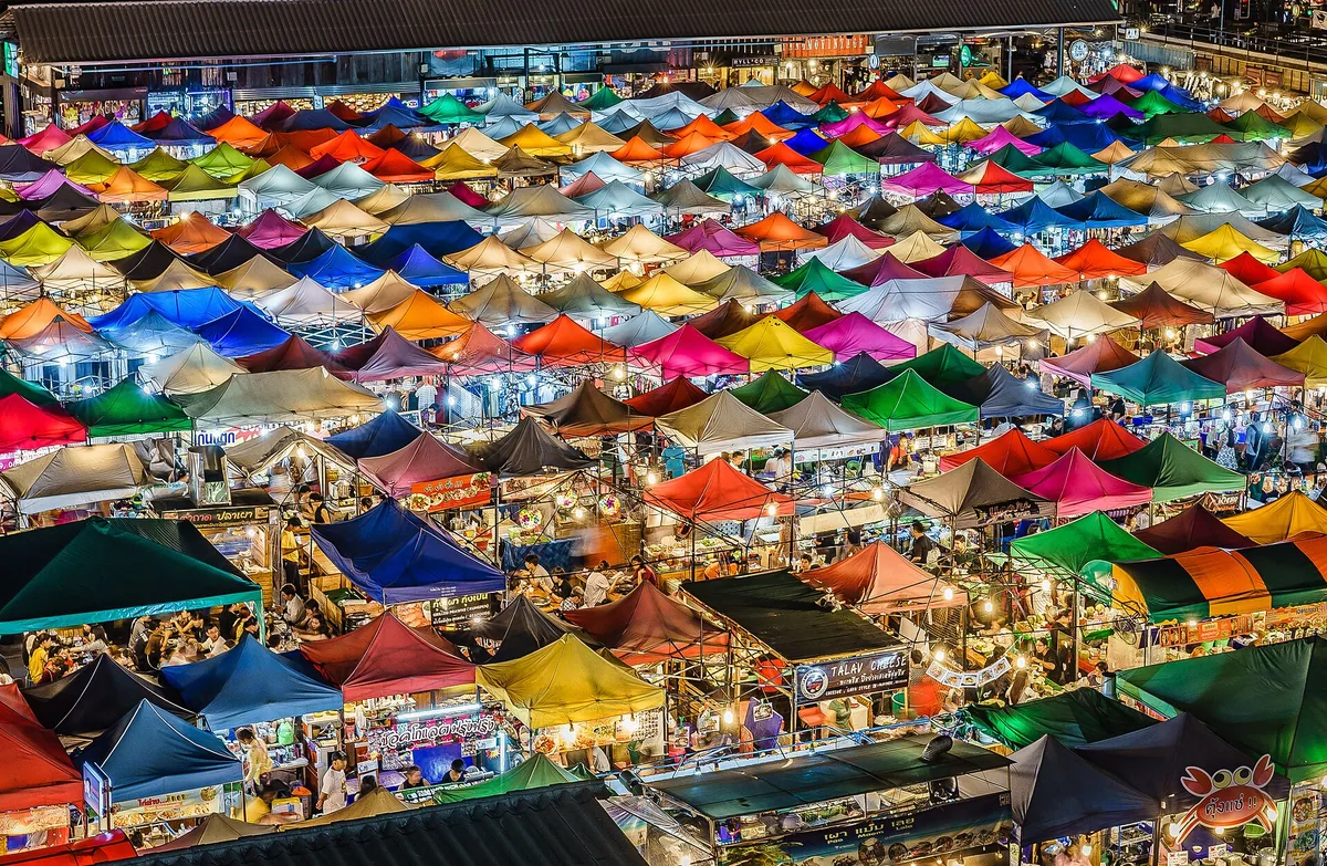 Train Night Market Ratchada, Bangkok